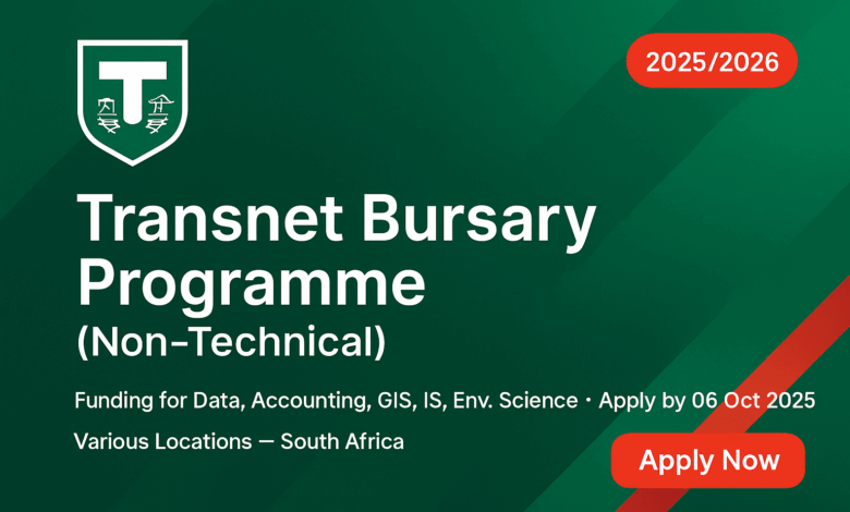 Transnet Bursary Programme (Non-Technical)